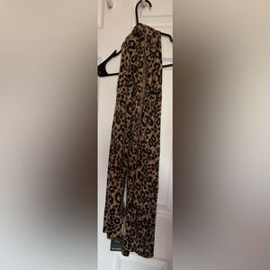 Charter Club Cashmere Leopard-Print Scarf